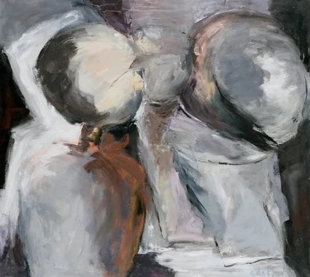 Carine de Meesterの絵画: “Zacht en vloeibaar”