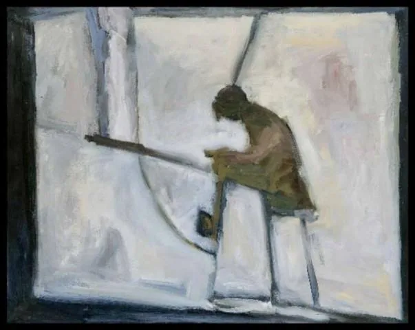 Carine de Meesterの絵画: “als stilte een zeemzoet verlangen baart”