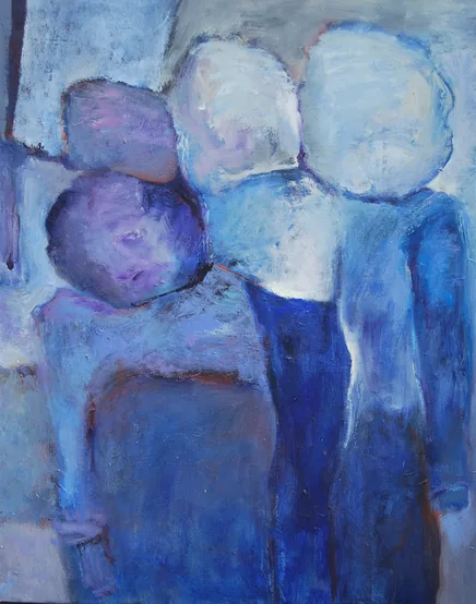 Carine de Meesterの絵画: “Uitzichtloos”